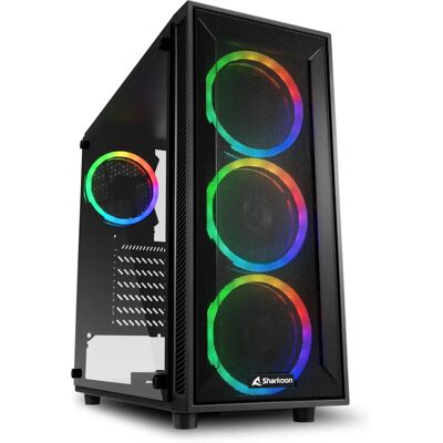 Sharkoon TG4M RGB Noir - Boîtier PC - Publicité Sharkoon TG4M RGB Noir - Boîtier PC - Publicité