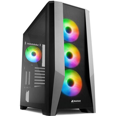 Sharkoon Elite Shark TG7M RGB Black - PC Case Sharkoon Elite Shark TG7M RGB Black - PC Case