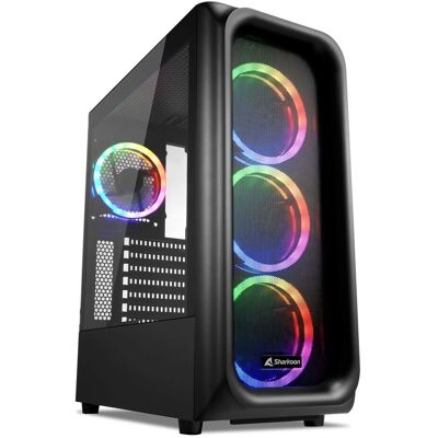 Sharkoon TK5M RGB PC Case - Tempered Glass, RGB Lighting, ATX Sharkoon TK5M RGB PC Case - Tempered Glass, RGB Lighting, ATX
