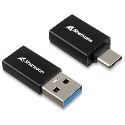 Sharkoon OfficePal USB-C Adapter - USB 3.2 Gen 1 - Sort Sharkoon OfficePal USB-C Adapter - USB 3.2 Gen 1 - Sort