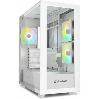 Case PC Midi Tower Rebel C60 RGB Bianco Case PC Midi Tower Rebel C60 RGB Bianco