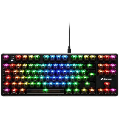 Sharkoon SGK70W Keyboard - Black, Gaming, USB, QWERTZ, German Sharkoon SGK70W Keyboard - Black, Gaming, USB, QWERTZ, German
