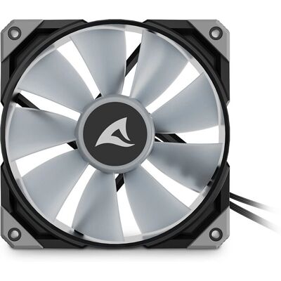 Sharkoon F50 Computercase Ventilator - RGB, 12cm, Zwart, Grijs Sharkoon F50 Computercase Ventilator - RGB, 12cm, Zwart, Grijs
