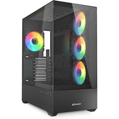 Sharkoon AK6 RGB - ATX, Micro ATX, Mini-ATX Gehäuse Sharkoon AK6 RGB - ATX, Micro ATX, Mini-ATX Gehäuse