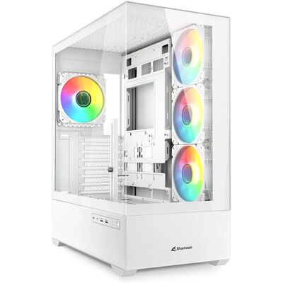 Sharkoon AK6 RGB White - PC Case Sharkoon AK6 RGB White - PC Case
