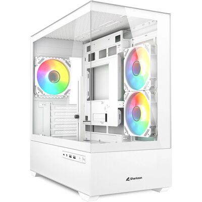 Sharkoon MK6 RGB Negro - Caja PC, Vidrio Templado, Iluminación RGB Sharkoon MK6 RGB Negro - Caja PC, Vidrio Templado, Iluminación RGB