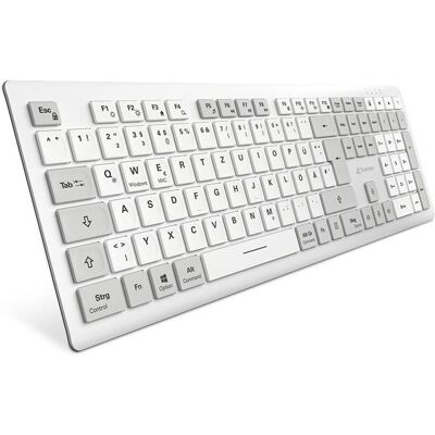 Sharkoon OfficePal K30W Kabellose Tastatur - Home/Office USB QWERTZ Weiß Sharkoon OfficePal K30W Kabellose Tastatur - Home/Office USB QWERTZ Weiß