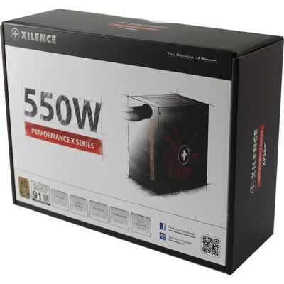 Xilence XP550R9 Fuente de alimentación - 550W, Negro/Rojo, ATX Xilence XP550R9 Fuente de alimentación - 550W, Negro/Rojo, ATX