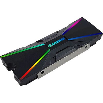 Xilence Xilence M2SSD.B.ARGB Memory Module Cooler - Black - Memory Module Cooler Xilence Xilence M2SSD.B.ARGB Memory Module Cooler - Black - Memory Module Cooler
