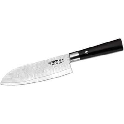 Böker Manufaktur Solingen Damast Black Santoku - 16,8cm - Kjøkkenkniv Böker Manufaktur Solingen Damast Black Santoku - 16,8cm - Kjøkkenkniv