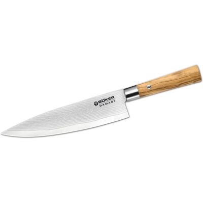 Böker Manufaktur Solingen 130441DAM Faca de chef de oliva - Faca de cozinha Böker Manufaktur Solingen 130441DAM Faca de chef de oliva - Faca de cozinha