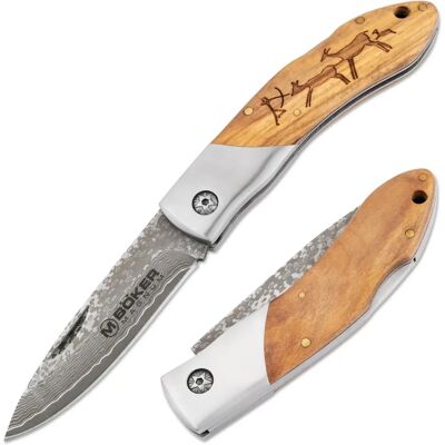Nůž Boker Magnum 01Ry818Dam - Damaskové oceli Nůž Boker Magnum 01Ry818Dam - Damaskové oceli