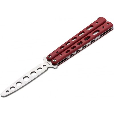 Boker Plus 01BO712 Czerwony nóż balisong do treningu Boker Plus 01BO712 Czerwony nóż balisong do treningu