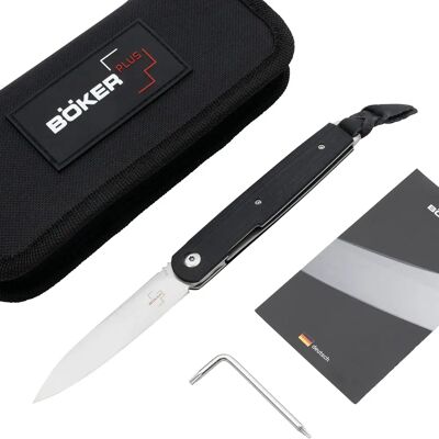 Böker Plus LRF G10 - Faca de Bolso - Ferramenta versátil para exteriores Böker Plus LRF G10 - Faca de Bolso - Ferramenta versátil para exteriores