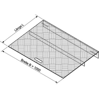 Kaiserkraft Verstellbare Rampe - 300kg Kapazität - 70-120mm Höhe Kaiserkraft Verstellbare Rampe - 300kg Kapazität - 70-120mm Höhe