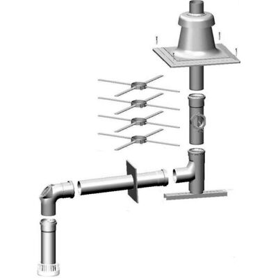 Wolf Inox Conjunto de conexión DN 80 - Hasta 100 kW Wolf Inox Conjunto de conexión DN 80 - Hasta 100 kW