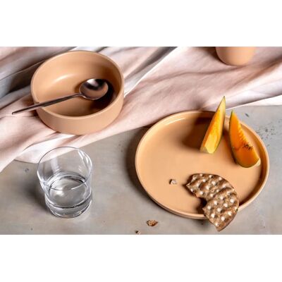 LEONARDO Roma Keramisch Borden Set - 6 stuks, 22cm, Abrikoos LEONARDO Roma Keramisch Borden Set - 6 stuks, 22cm, Abrikoos