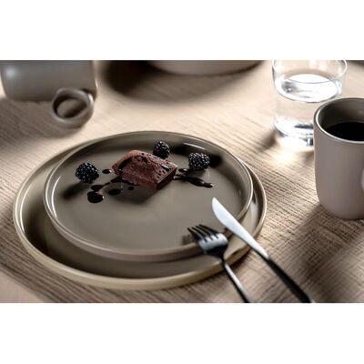 LEONARDO ROMA Keramik Geschirr-Set - 6-tlg, 22cm, Taupe LEONARDO ROMA Keramik Geschirr-Set - 6-tlg, 22cm, Taupe