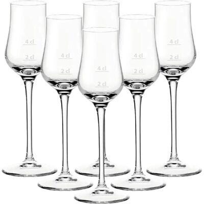 Leonardo Puccini Gastro-Edition Grappagläser mit Füllstrichen - Glas Leonardo Puccini Gastro-Edition Grappagläser mit Füllstrichen - Glas