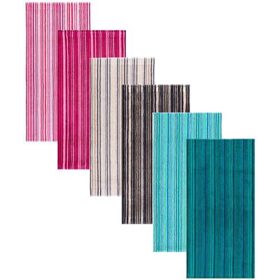 EGERIA Combi Stripes Grau Handtuch - Badetuch EGERIA Combi Stripes Grau Handtuch - Badetuch