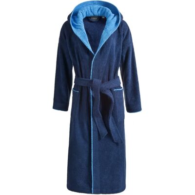 Egeria Calypso Kinderbademantel - Unisex, 100% Baumwolle, Marine, 152 Egeria Calypso Kinderbademantel - Unisex, 100% Baumwolle, Marine, 152