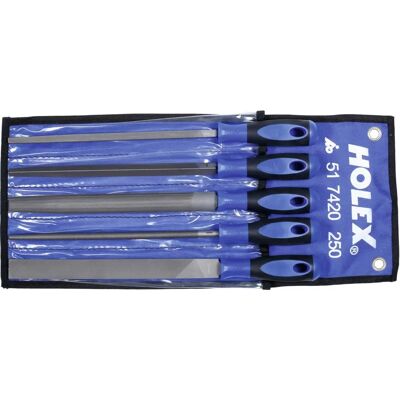 HOLEX - Ensemble de 5 limes avec poignée ergonomique dans pochette en nylon - Lime - Publicité HOLEX - Ensemble de 5 limes avec poignée ergonomique dans pochette en nylon - Lime - Publicité
