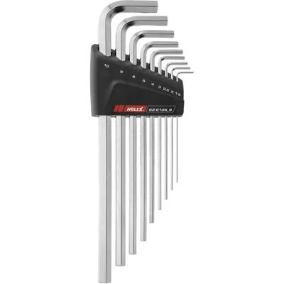 HOLEX - Ensemble de clés hexagonales 1,5-10mm pour écrous extérieurs - Outils à main - Publicité HOLEX - Ensemble de clés hexagonales 1,5-10mm pour écrous extérieurs - Outils à main - Publicité