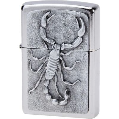 Zippo Skorpion Street Chrome - Feuerzeug Zippo Skorpion Street Chrome - Feuerzeug