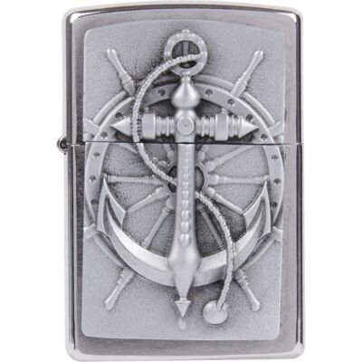 Isqueiro Zippo - Resistente ao vento com Roda Náutica - Design icônico clássico Isqueiro Zippo - Resistente ao vento com Roda Náutica - Design icônico clássico