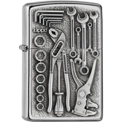 Zippo Toolbox Silber Metallfeuerzeug - Feuerzeug Zippo Toolbox Silber Metallfeuerzeug - Feuerzeug
