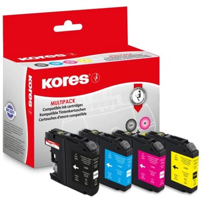 Kores G1529 Pack Multi-cartouches - Noir, Cyan, Magenta, Jaune - Cartouche d'encre - Publicité Kores G1529 Pack Multi-cartouches - Noir, Cyan, Magenta, Jaune - Cartouche d'encre - Publicité