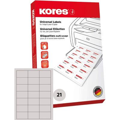 Étiquettes Universelles Blanches Kores L7042 - Étiquettes Étiquettes Universelles Blanches Kores L7042 - Étiquettes