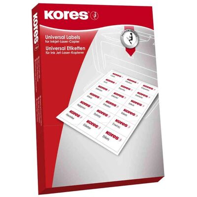 Kores L9938 Weiße Rechteckige Universal-Etiketten - Produkttyp Kores L9938 Weiße Rechteckige Universal-Etiketten - Produkttyp