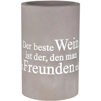 Raeder Beton Weinkühler - 21cm Grau Raeder Beton Weinkühler - 21cm Grau