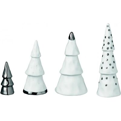 Raeder Weihnachtswald Figuren - 4-tlg. Set, Silber Raeder Weihnachtswald Figuren - 4-tlg. Set, Silber