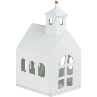 Raeder Porcelanowa Świąteczna Lampa - 22,5 cm - Biała - Lampion w kształcie kapliczki Raeder Porcelanowa Świąteczna Lampa - 22,5 cm - Biała - Lampion w kształcie kapliczki