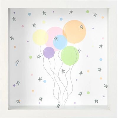 Goldbuch Biały MDF skarbonka z balonami Goldbuch Biały MDF skarbonka z balonami