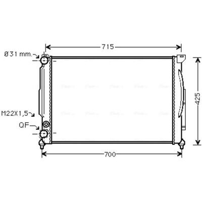 AVA COOLING AI2108 - Kühler - Aluminiumlamellen AVA COOLING AI2108 - Kühler - Aluminiumlamellen