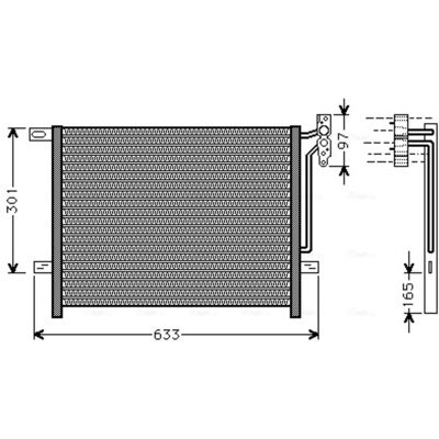 BMW BW5203 Aluminium Condensor - Airconditioning Condenser BMW BW5203 Aluminium Condensor - Airconditioning Condenser