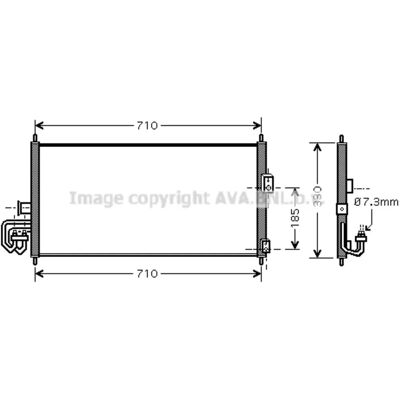 PRASCO DN5201 Aluminium Kondensator für Nissan Almera II PRASCO DN5201 Aluminium Kondensator für Nissan Almera II