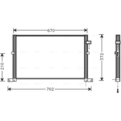 PRASCO FD5334 Aluminium Kondensator for Ford Mondeo 3 PRASCO FD5334 Aluminium Kondensator for Ford Mondeo 3