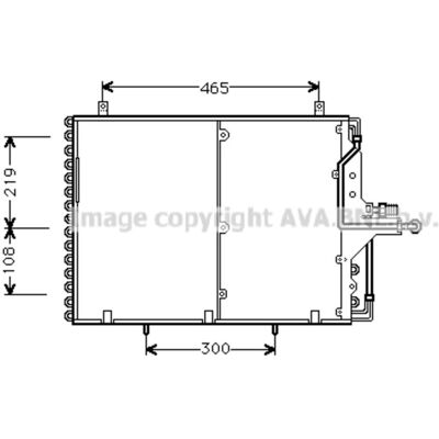 Condenseur en aluminium PRASCO MS5169 - Mercedes-Benz W124 Condenseur en aluminium PRASCO MS5169 - Mercedes-Benz W124