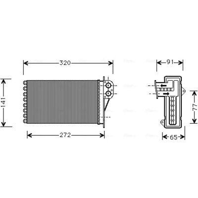 PRASCO PE6199 Heater Radiator - Heater Radiator PRASCO PE6199 Heater Radiator - Heater Radiator