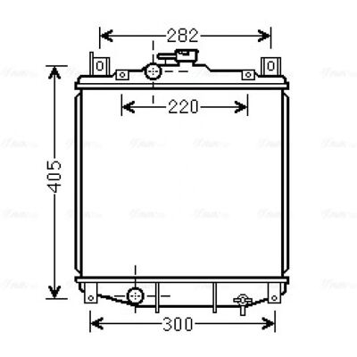 PRASCO SZ2059 Aluminiowy chłodnica dla Subaru Justy 2 PRASCO SZ2059 Aluminiowy chłodnica dla Subaru Justy 2