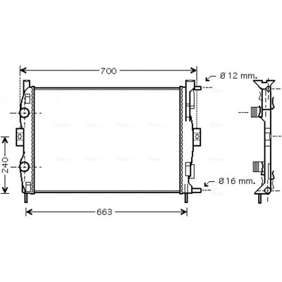 PRASCO RT2306 Aluminiowy Radiator do Renault - Chłodzenie silnika - 592x452x34mm PRASCO RT2306 Aluminiowy Radiator do Renault - Chłodzenie silnika - 592x452x34mm