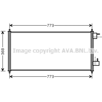 AVA COOLING FDA5361 Aluminium Condenser - Air Conditioner Part AVA COOLING FDA5361 Aluminium Condenser - Air Conditioner Part