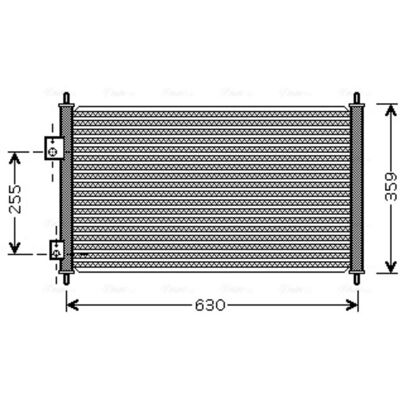 PRASCO HD5165 - Aluminium Condenser voor Honda Civic 7 Hatchback - Airconditioning PRASCO HD5165 - Aluminium Condenser voor Honda Civic 7 Hatchback - Airconditioning