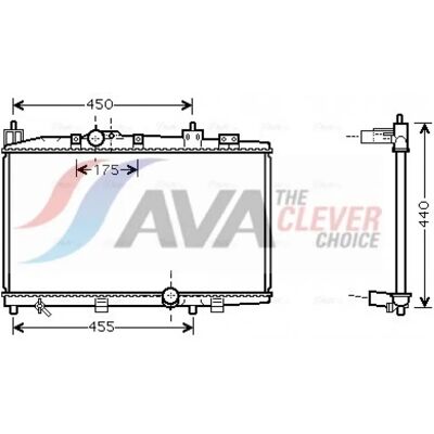 PRASCO TO2318 Aluminium Radiator - Cooling System PRASCO TO2318 Aluminium Radiator - Cooling System
