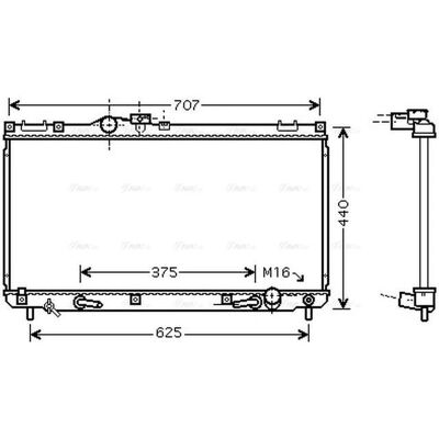 Ava Quality Cooling TO2322 - Oil Cooler Radiator Ava Quality Cooling TO2322 - Oil Cooler Radiator
