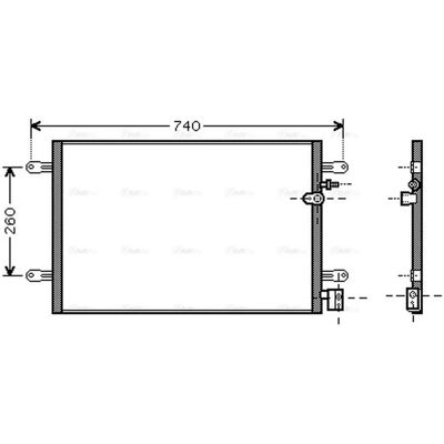 PRASCO AI5237 Aluminium Condensor - Condensor / Radiator PRASCO AI5237 Aluminium Condensor - Condensor / Radiator